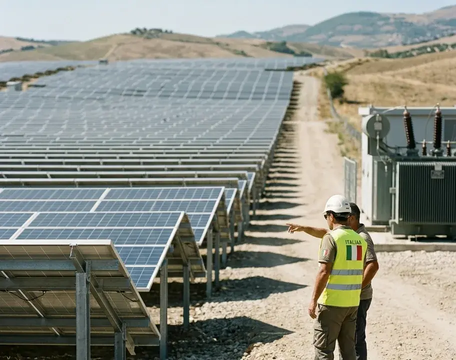 L'Italia ha inaugurato il più grande impianto fotovoltaico
