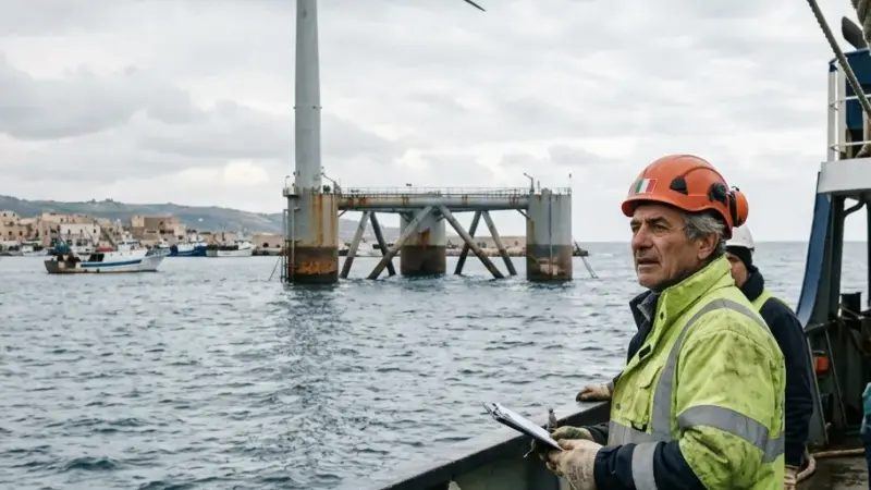 L'Italia non ha ancora installato una turbina eolica in mare