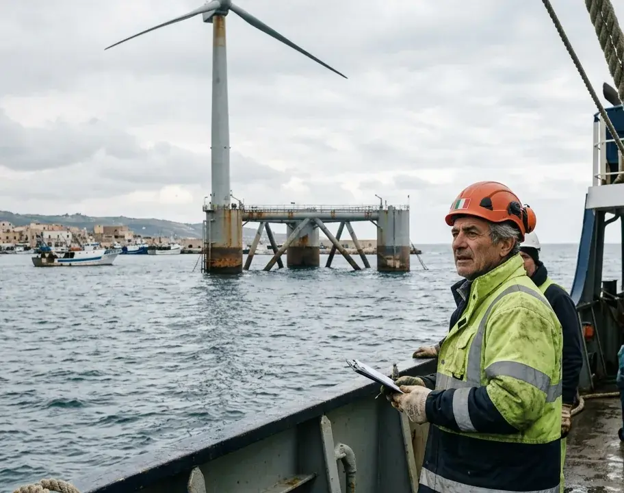 L'Italia non ha ancora installato una turbina eolica in mare